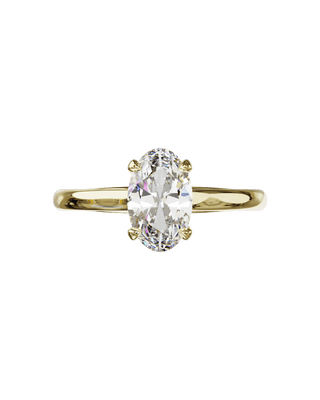 Bagues Classiques Diamant Ovale - Origine & Co