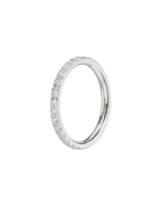 Alliance Signature Sertie Or Blanc - Origine & Co