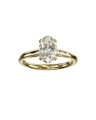 Bague Classique Ovale Or Jaune - Origine & Co