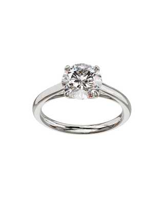 Bague Classique Ronde Or Blanc - Origine & Co