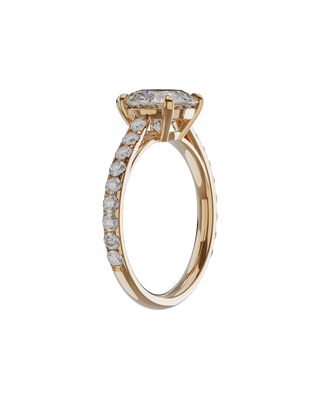 Bague Classique Sertie Ronde Or Rose - Origine & Co