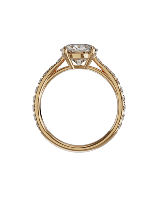 Bague Classique Sertie Ronde Or Rose - Origine & Co