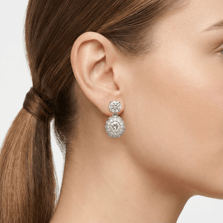 Boucles d'Oreilles Éclora Or Blanc - Origine & Co