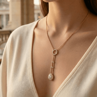 Collier Cravate Éclora Or Rose - Origine & Co